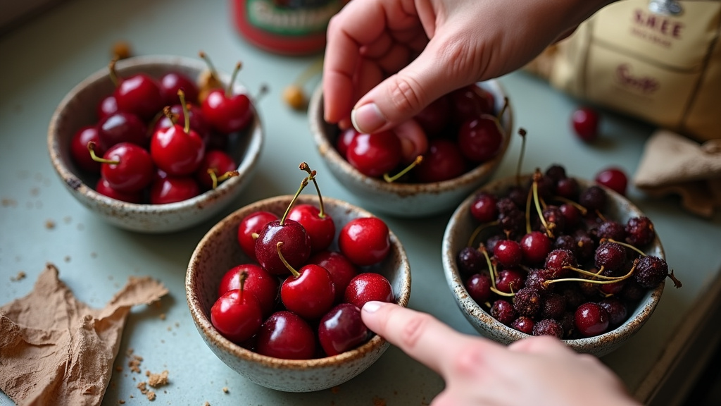 Fresh, frozen, and dried cherries compared for bearded dragon safety.
