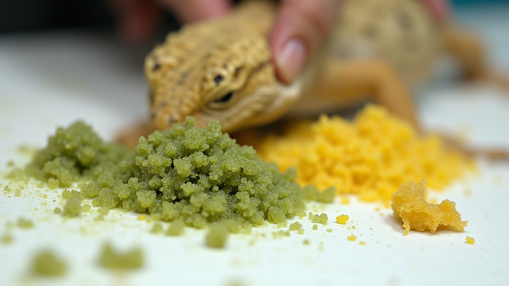 bearded dragon diarrhea and chalky urates after eating too much kiwi